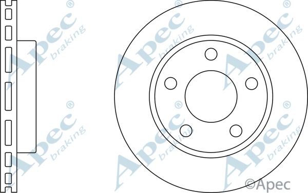 APEC BRAKING Jarrulevy DSK2380